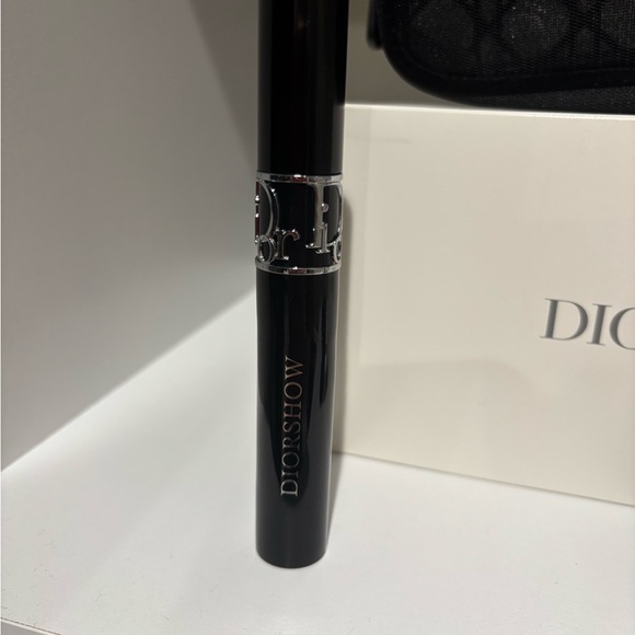 SALE🔥3pc Dior 2025 Black Mesh Makeup Bag w/Diorshow full size mascara & lip - Picture 10 of 16